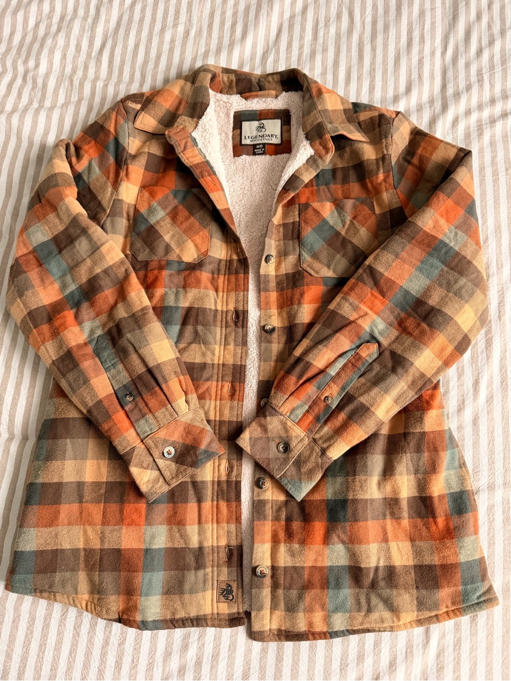 Legendary Whitetails Plaid Sherpa-Lined Shacket
